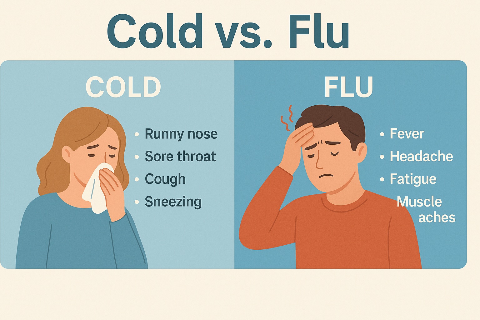 Cold vs Flu Symptoms Key Differences You Should Know